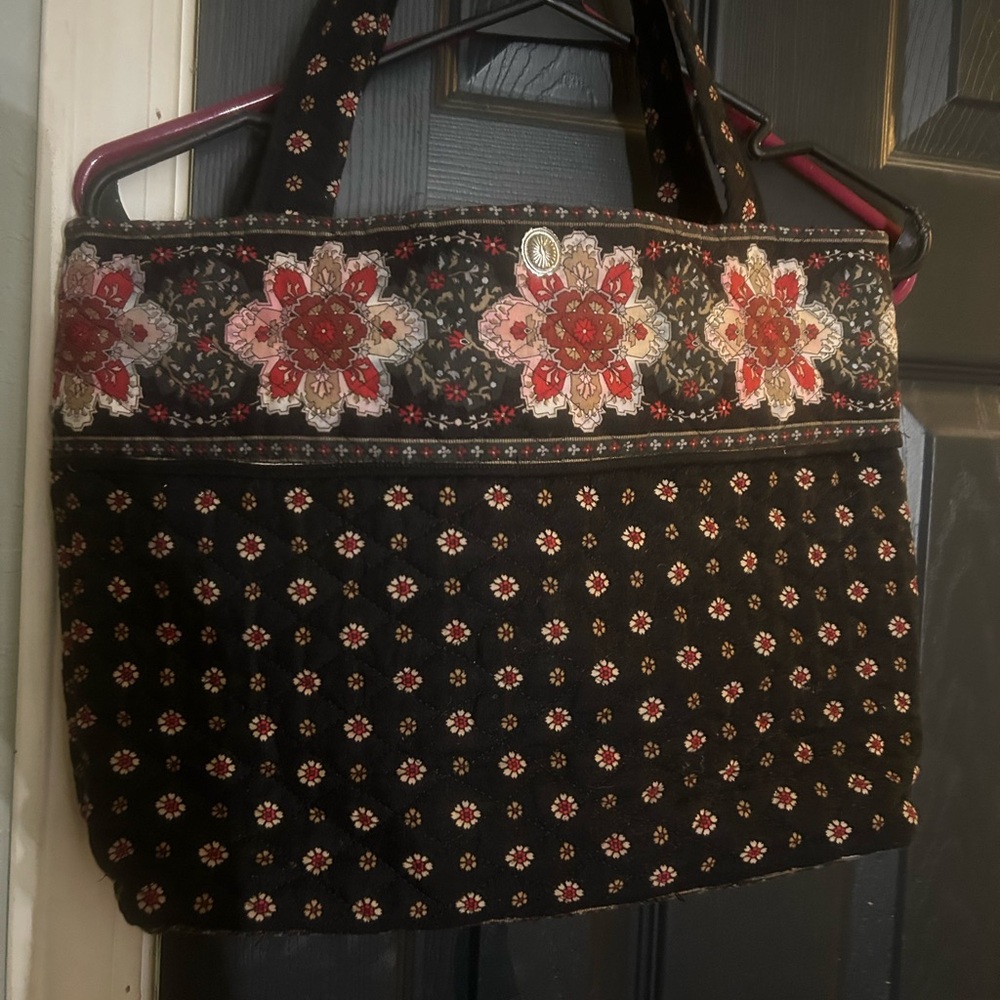 Floral Quilted Tote Bag